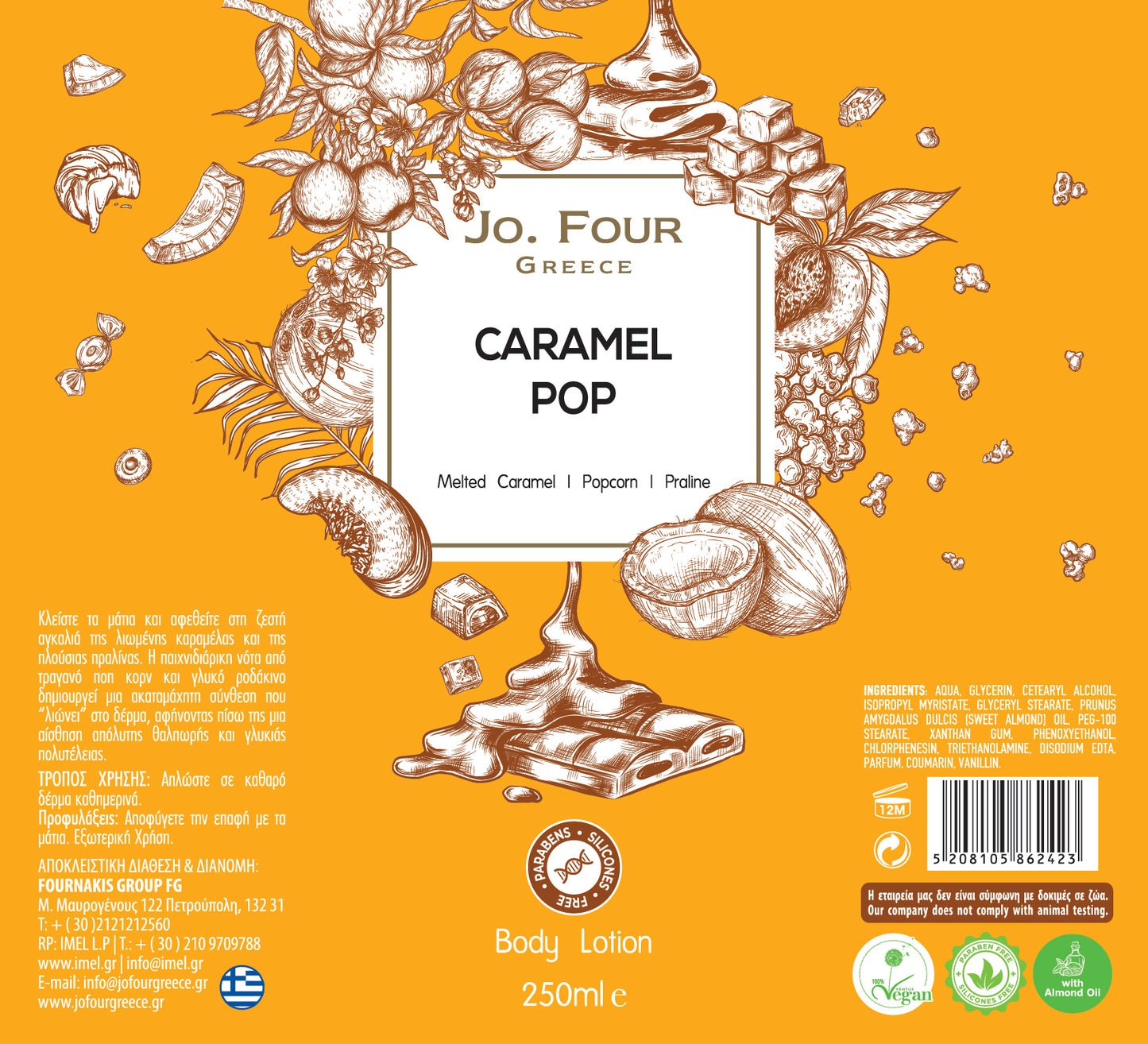 Jo.Four - Caramel Pop - Body Lotion - 250ml
