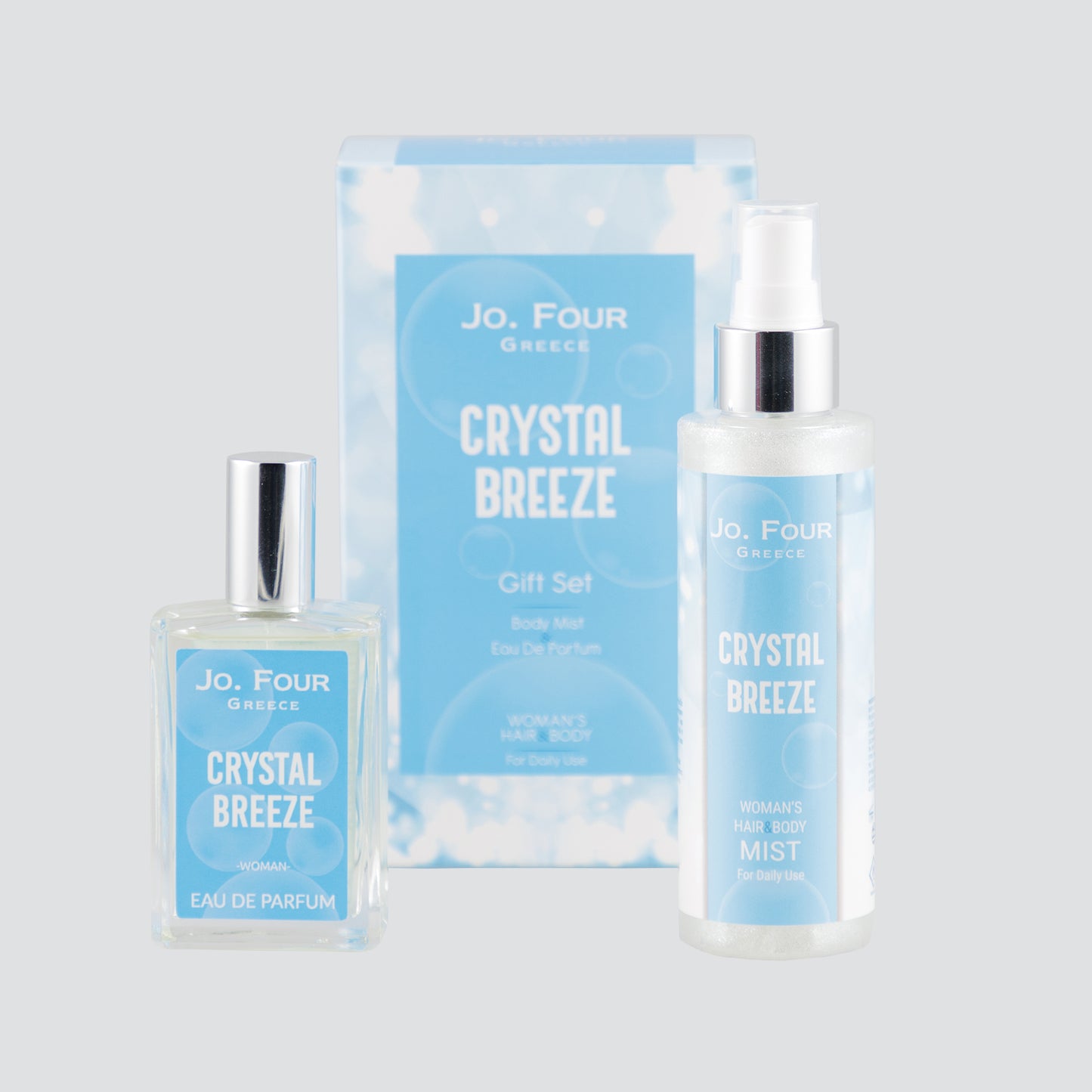 Jo.Four - Essential Gift Set Crystal Breeze - Eau de Parfum 50ml & Body Mist 150ml