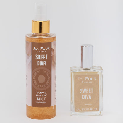 Jo.Four - Essential Gift Set Sweet Diva - Eau de Parfum 50ml & Body Mist 150ml